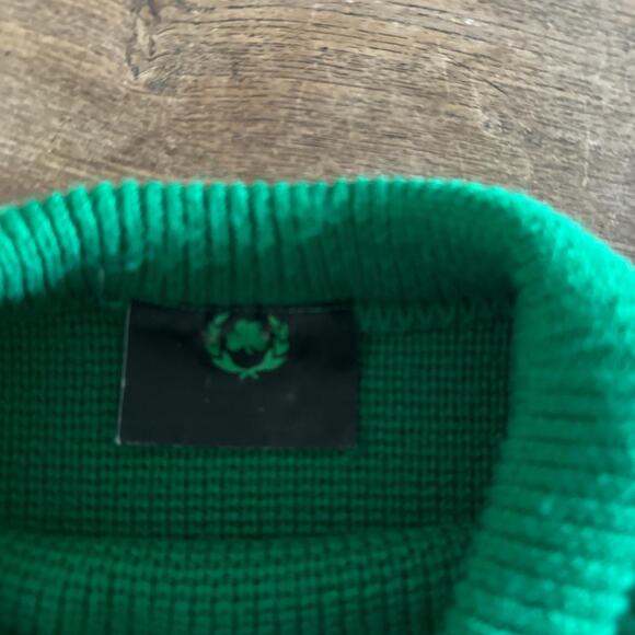 Vintage 80's Irish chunky Green and Blue Grandpa Sweater Small to Medium - Picture 6 of 7